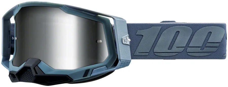 100% Racecraft 2 Goggles - Battleship/Silver Mirror