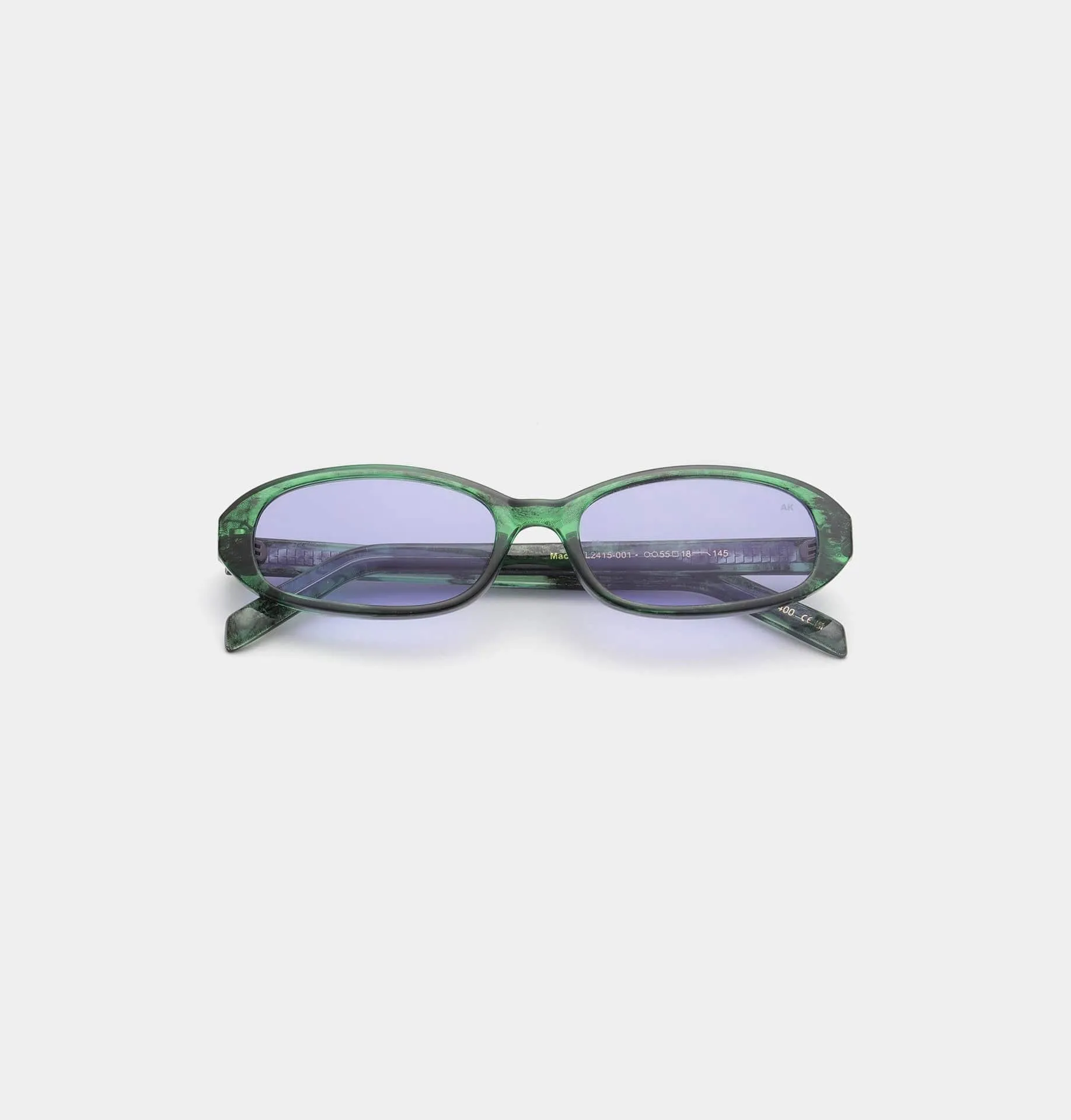 A.Kjaerbede Macy Sunglasses Green Marble Transparent