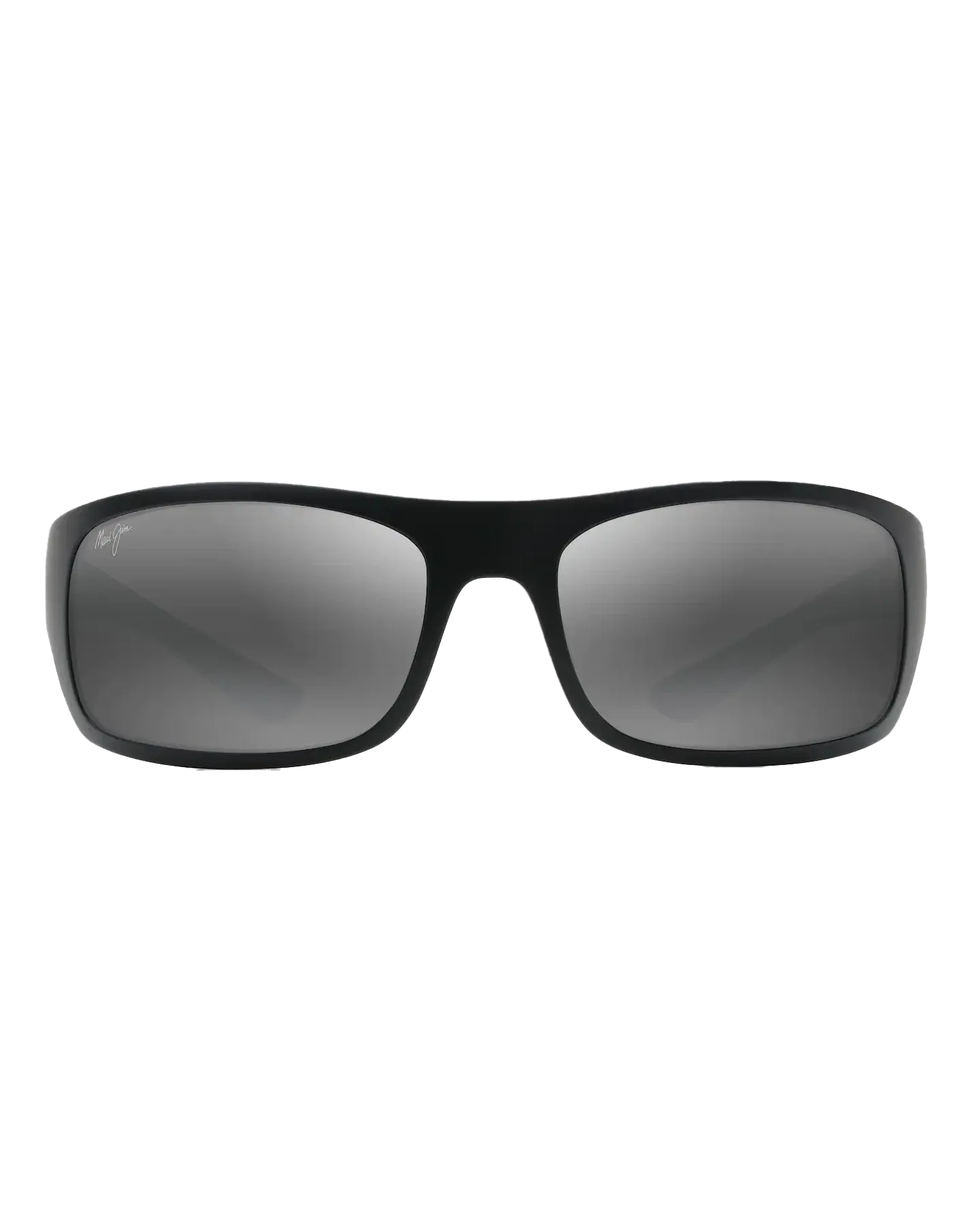 Big Wave Polarised Wrap Sunglasses in Matte Black Neutral Grey