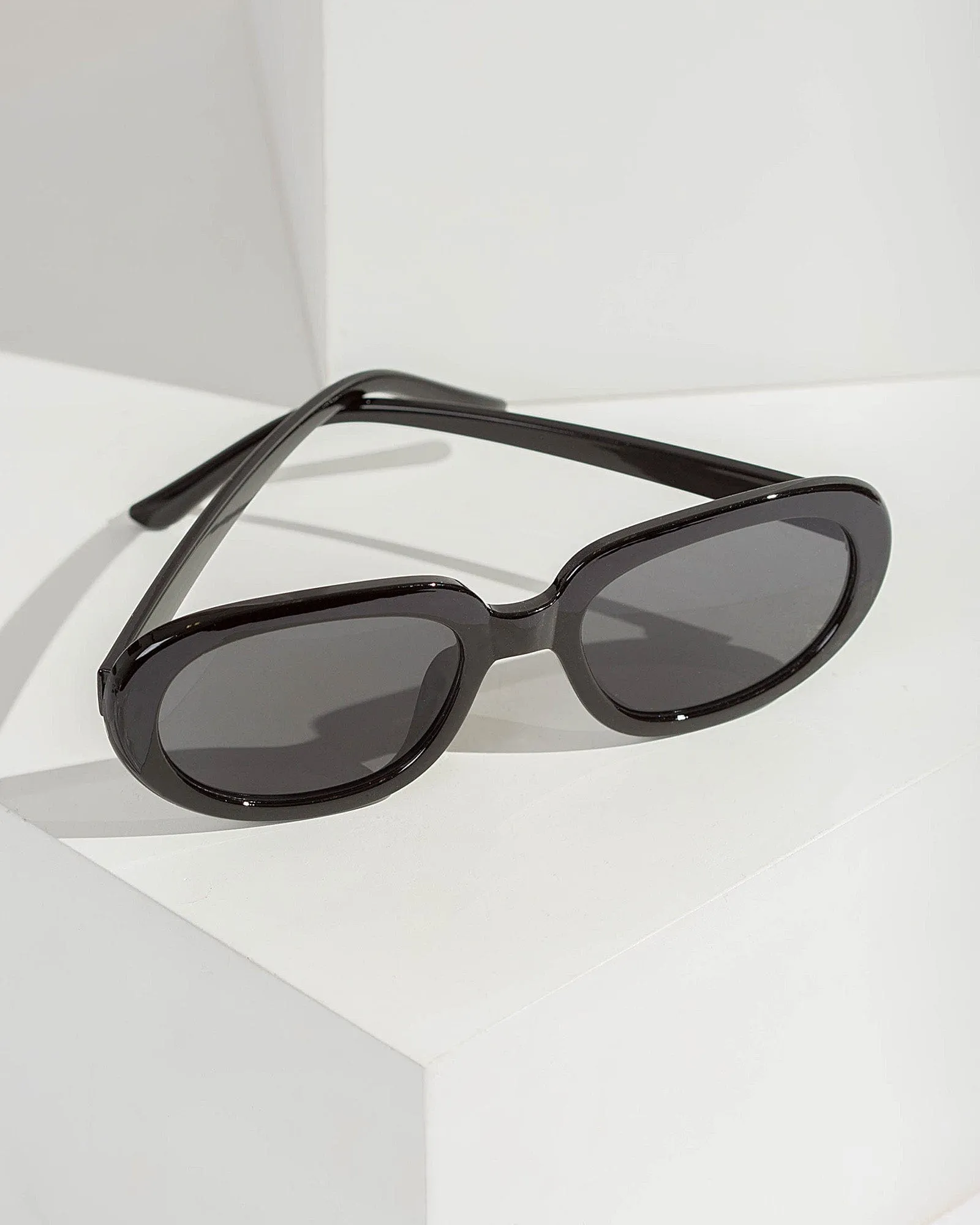 Black Oval Sunglasses