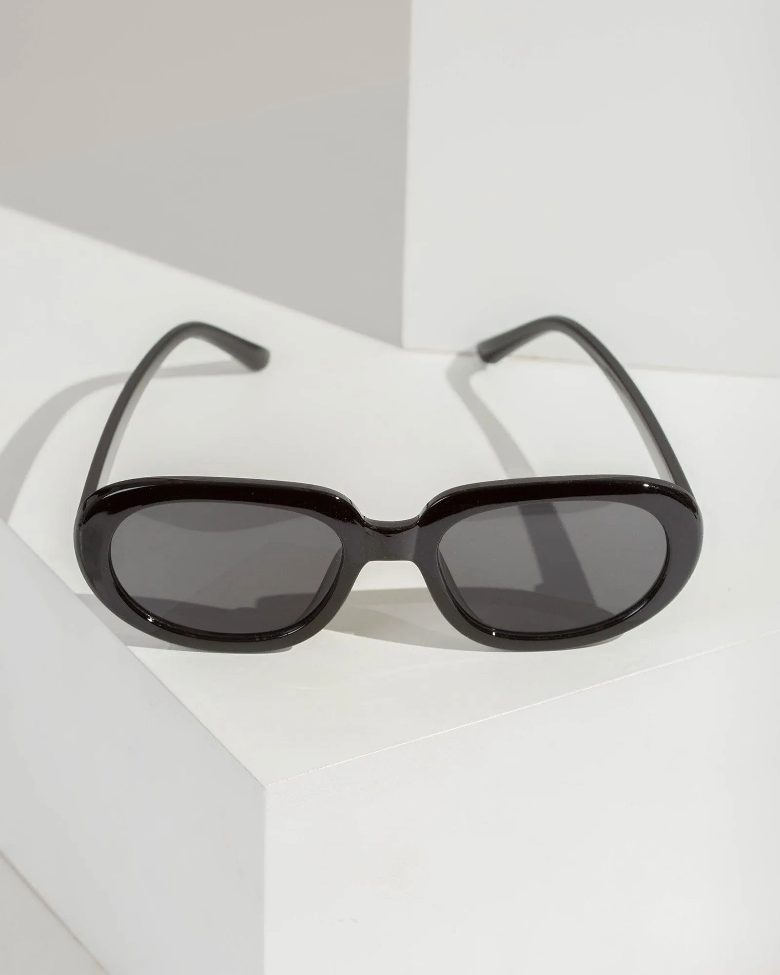 Black Oval Sunglasses