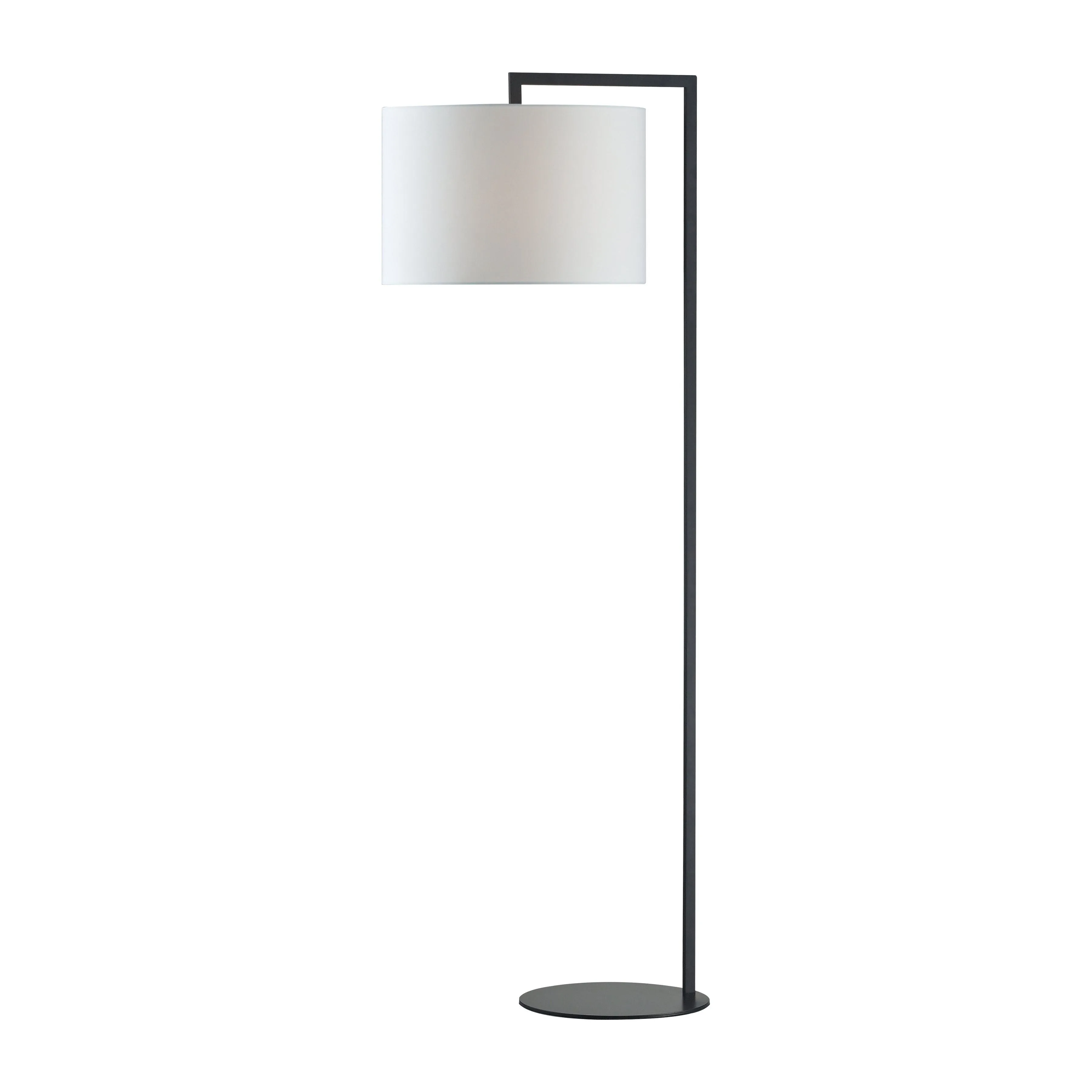 Black Stem 59" High 1-Light Floor Lamp