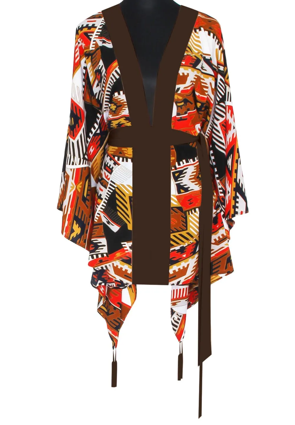 Boho - Guarani Kimono (Dark Brown)