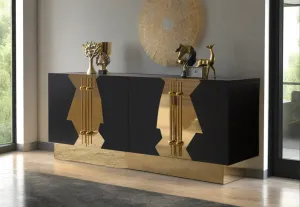 Callista Sideboard in Black and Gold