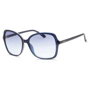 Calvin Klein Women's Fashion 57mm Milky Navy Sunglasses