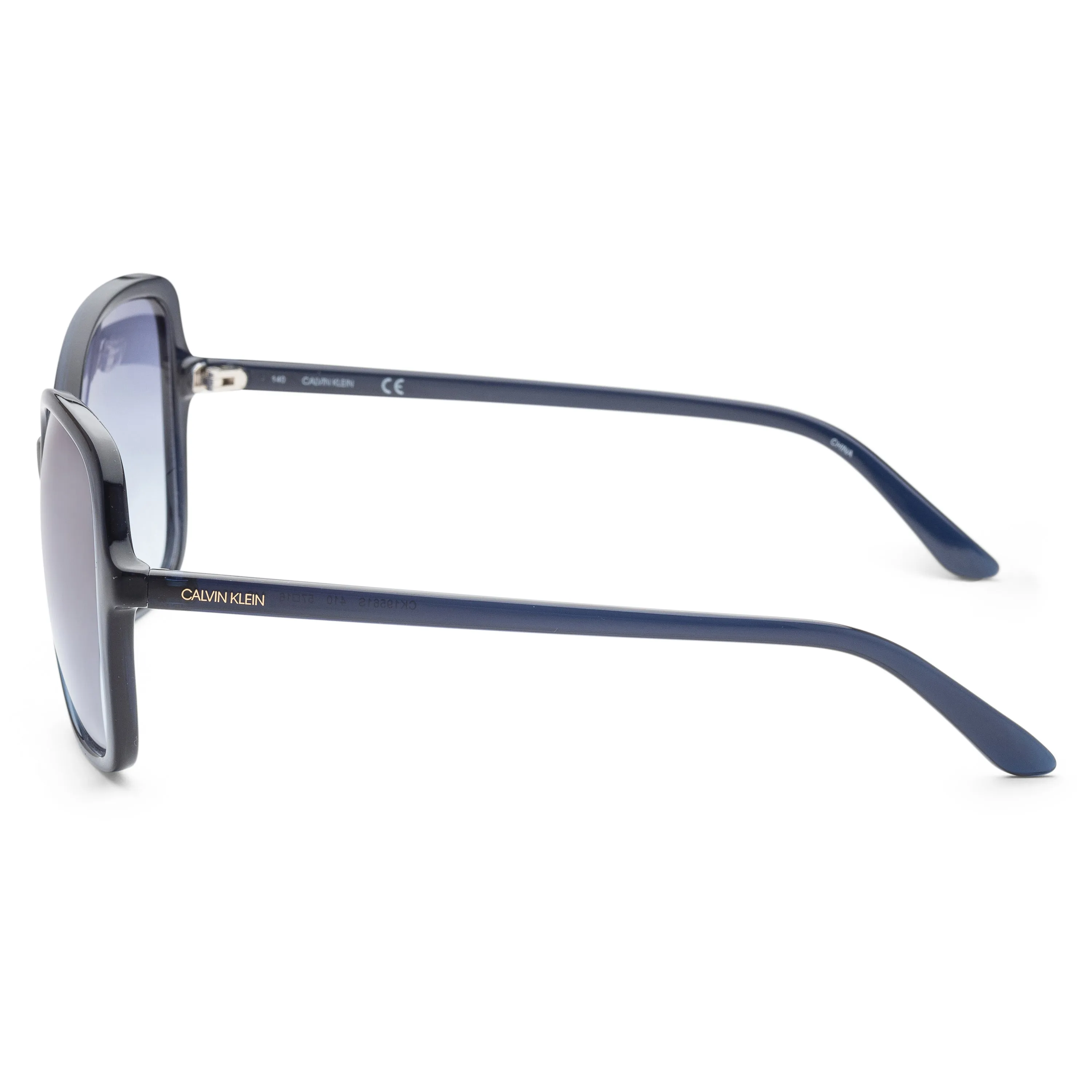 Calvin Klein Women's Fashion 57mm Milky Navy Sunglasses