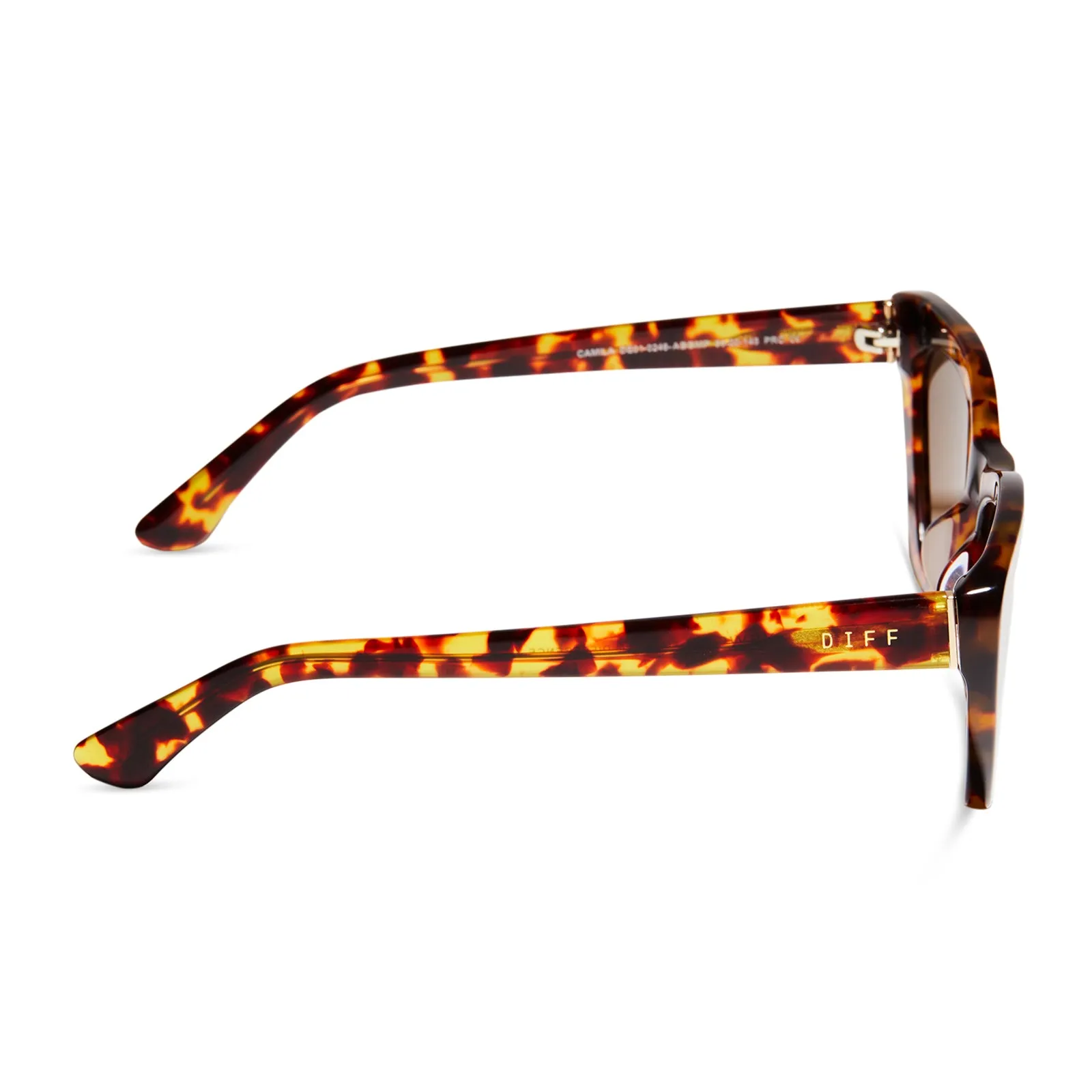 CAMILA - AMBER TORTOISE   BROWN POLARIZED SUNGLASSES