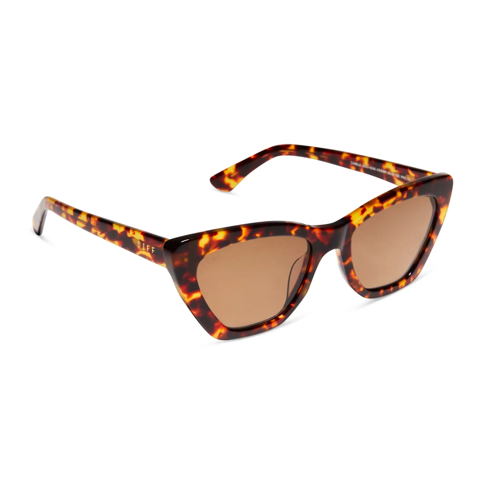 CAMILA - AMBER TORTOISE   BROWN POLARIZED SUNGLASSES