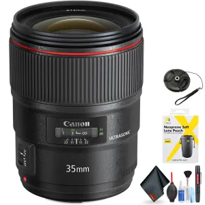 Canon EF 35mm f/1.4L II USM Lens for Canon EF Mount   Accessories (International Model with 2 Year Warranty)
