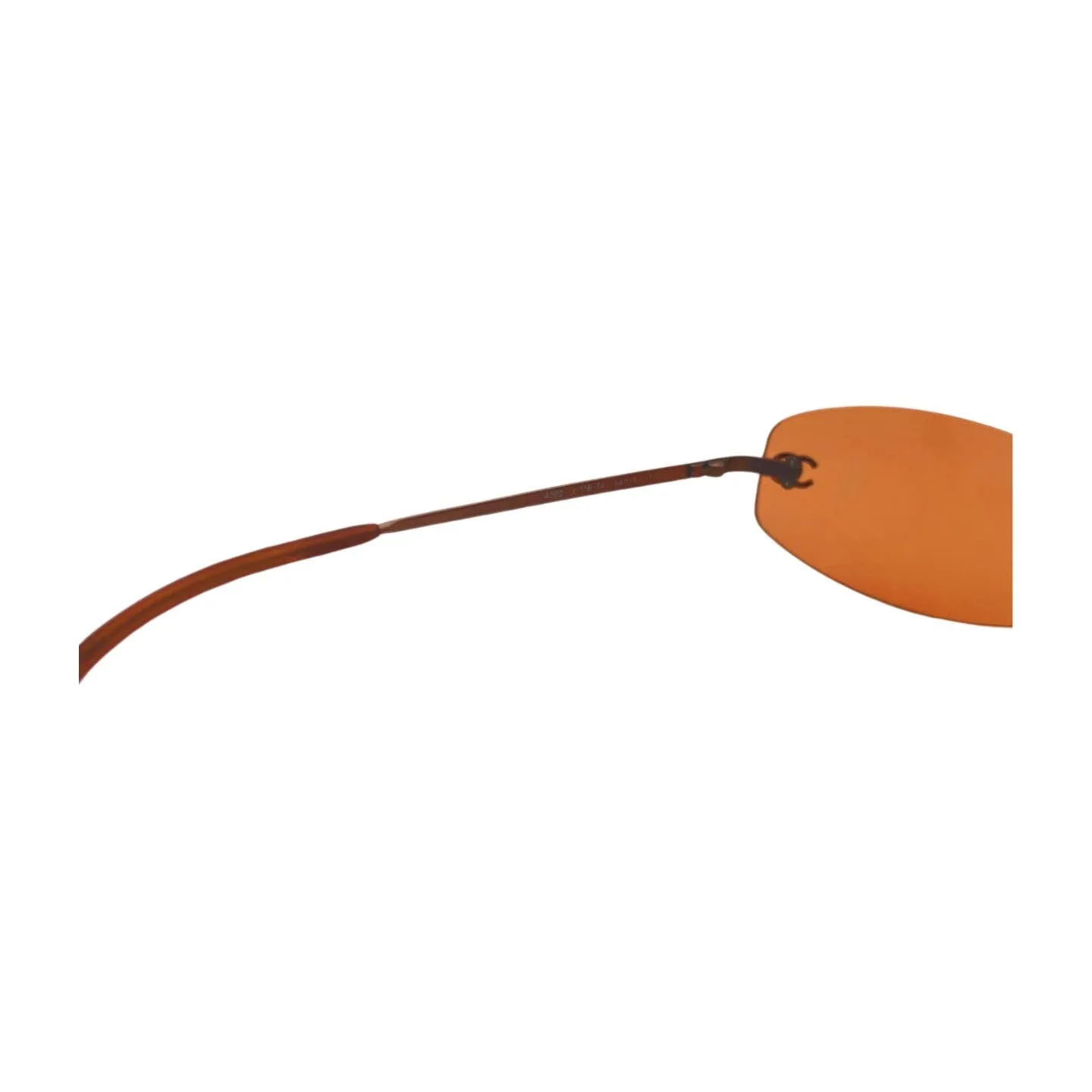 Chanel Brown Orange Metal Sunglasses
