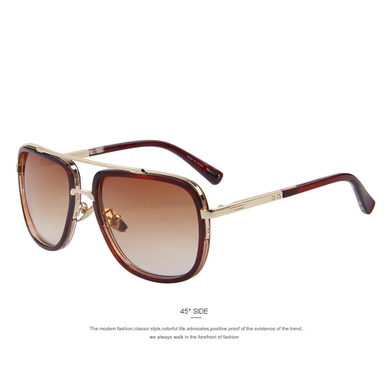 Classic Designer Metal Square Sunglass