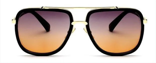 Classic Designer Metal Square Sunglass