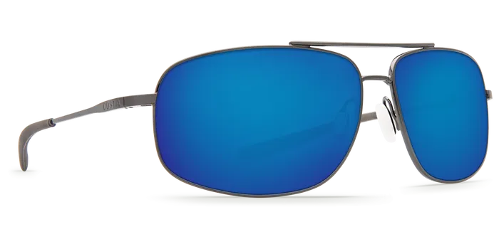 Costa Del Mar Shipmaster Sunglasses - Brushed Dark Gunmetal/Blue Mirror 580P