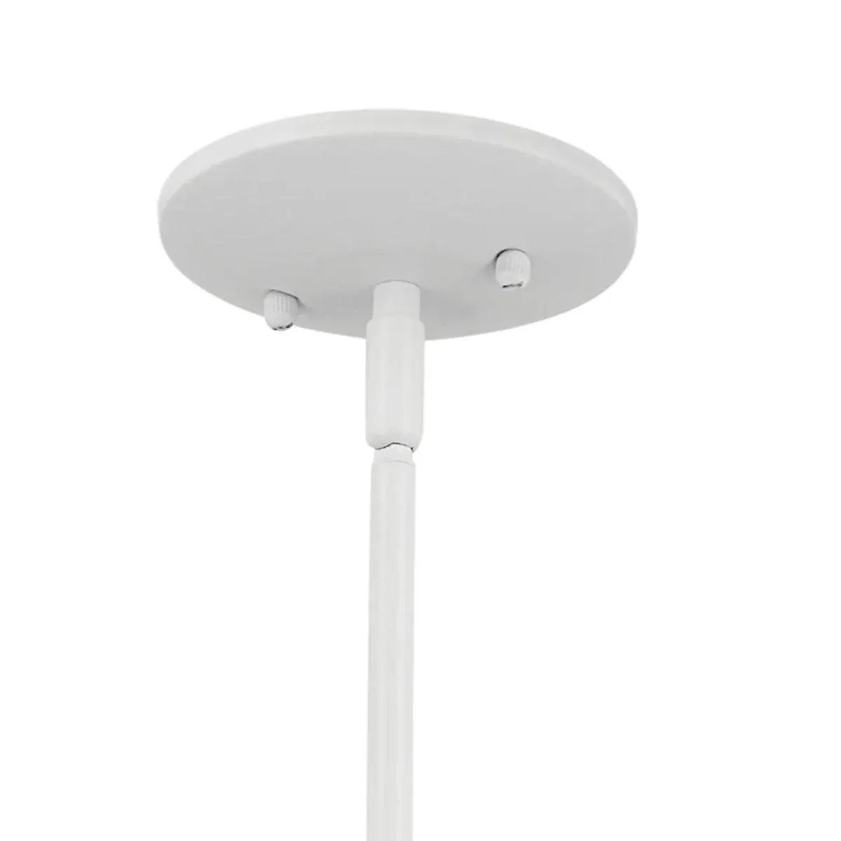 Deela 36" 8-Light Chandelier 1-Tier, White Finish