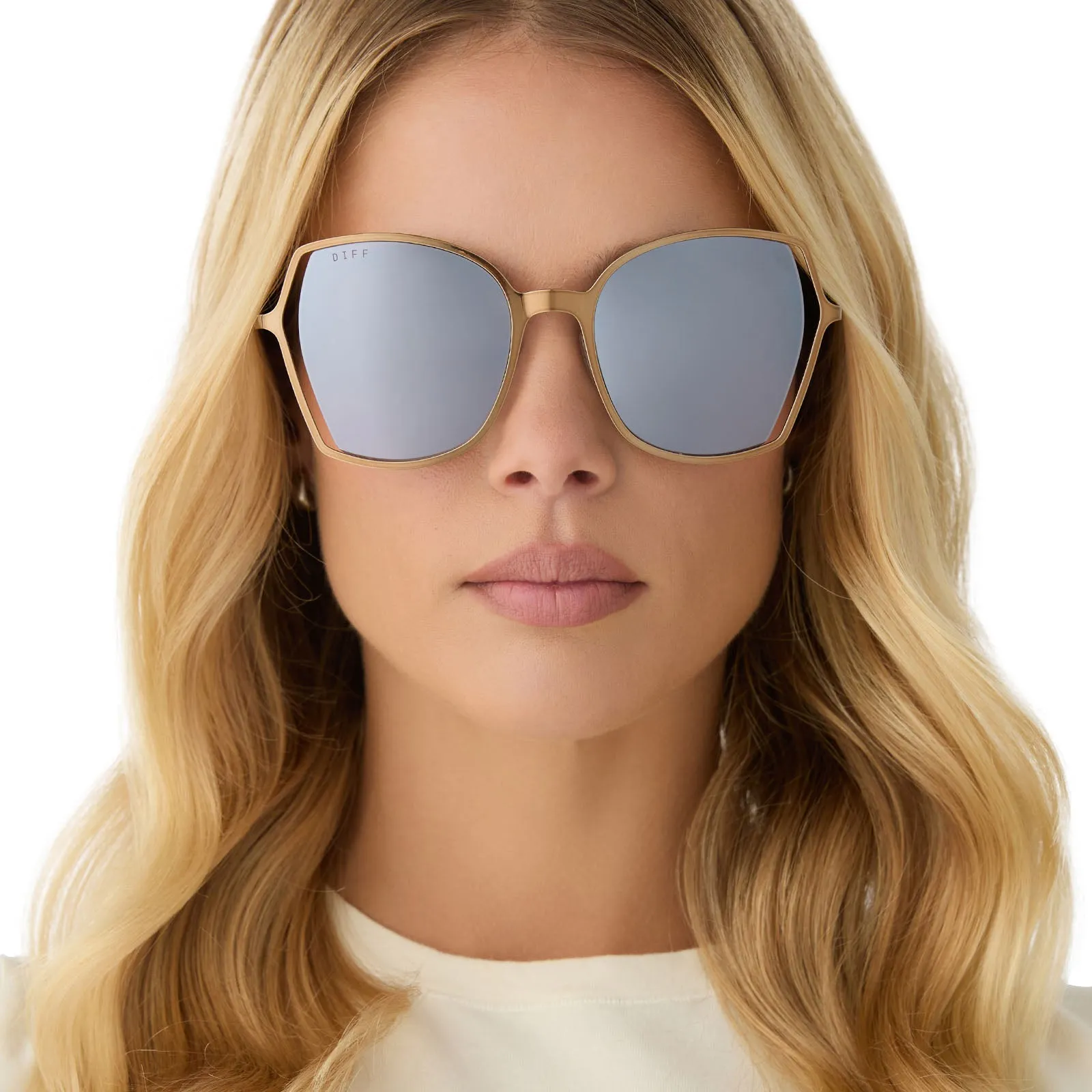 DONNA III - COPPER METAL   BROWN GOLD FLASH SUNGLASSES