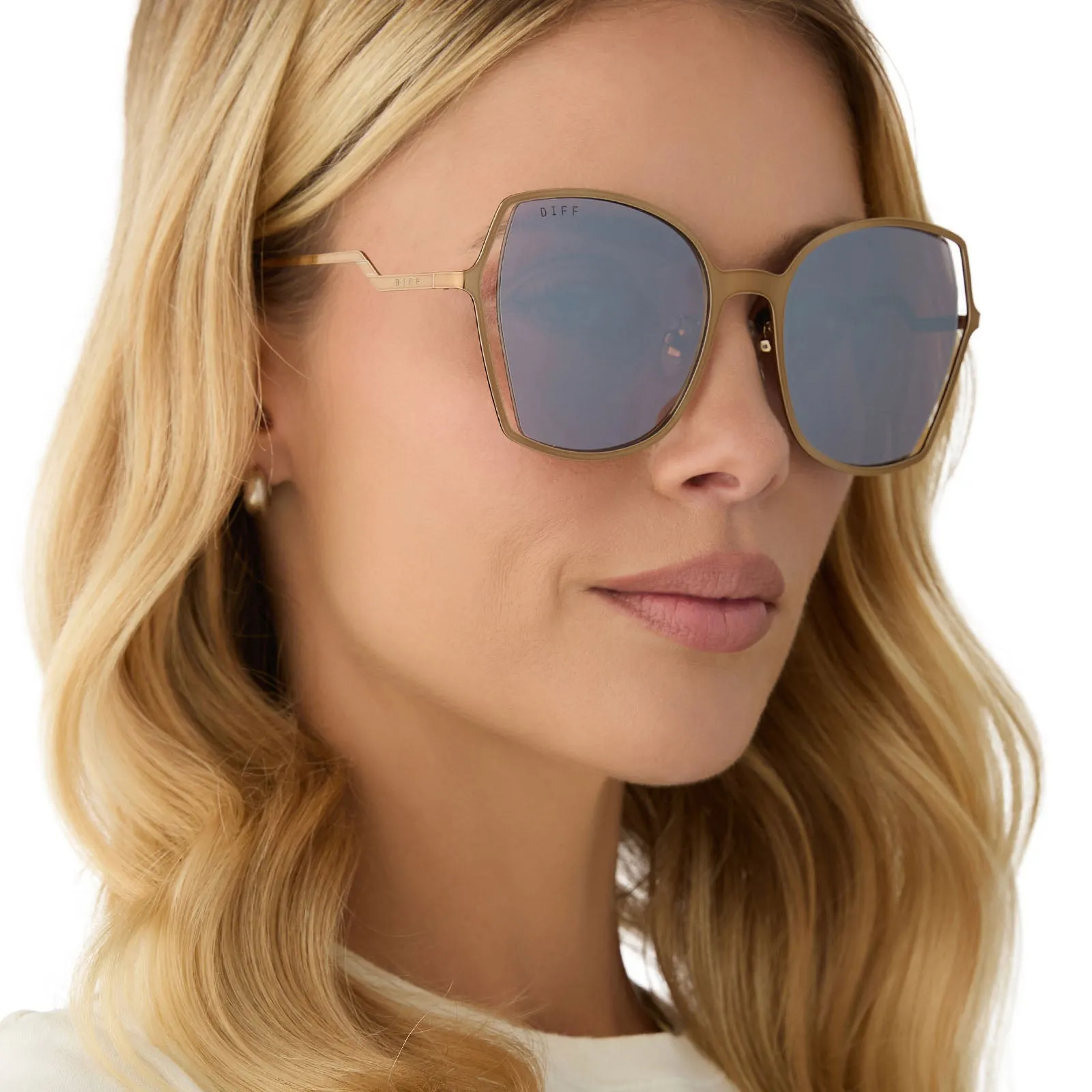 DONNA III - COPPER METAL   BROWN GOLD FLASH SUNGLASSES