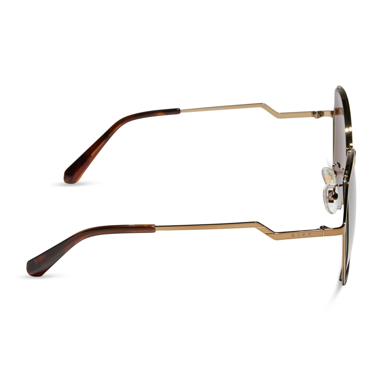 DONNA III - COPPER METAL   BROWN GOLD FLASH SUNGLASSES