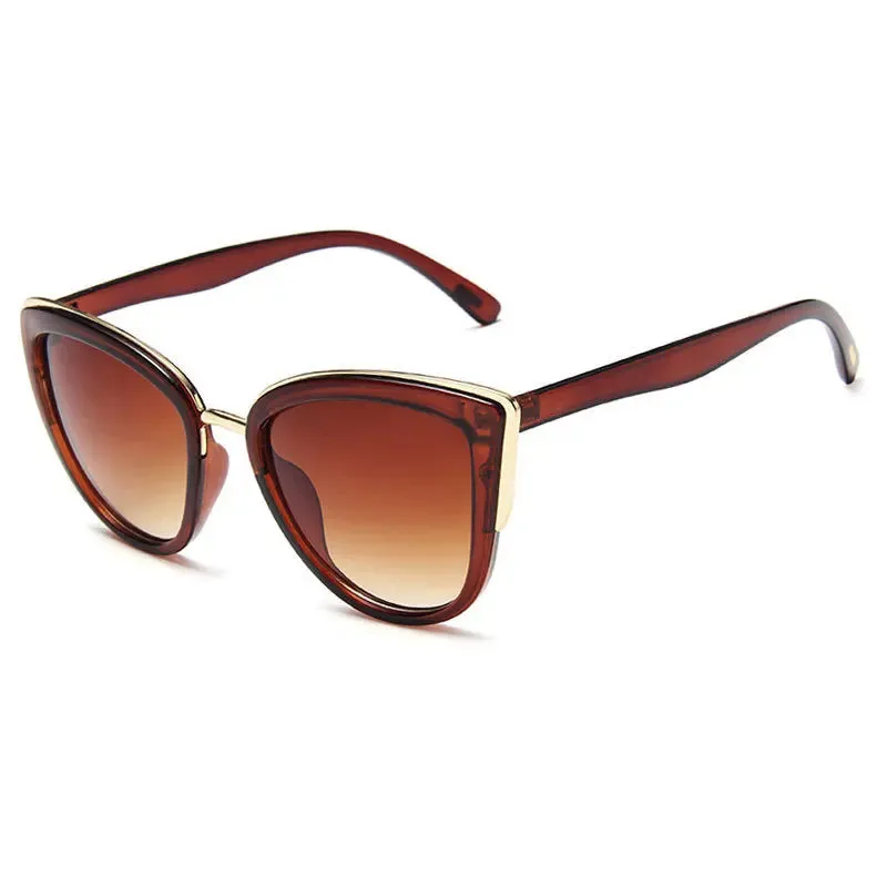 Driving Outdoor Cat Women's Personality Frame New Sun Design Brand Small Eye Eyewear Sunglasses