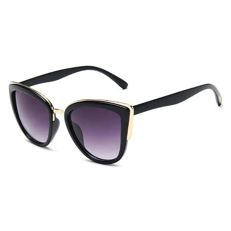 Driving Outdoor Cat Women's Personality Frame New Sun Design Brand Small Eye Eyewear Sunglasses