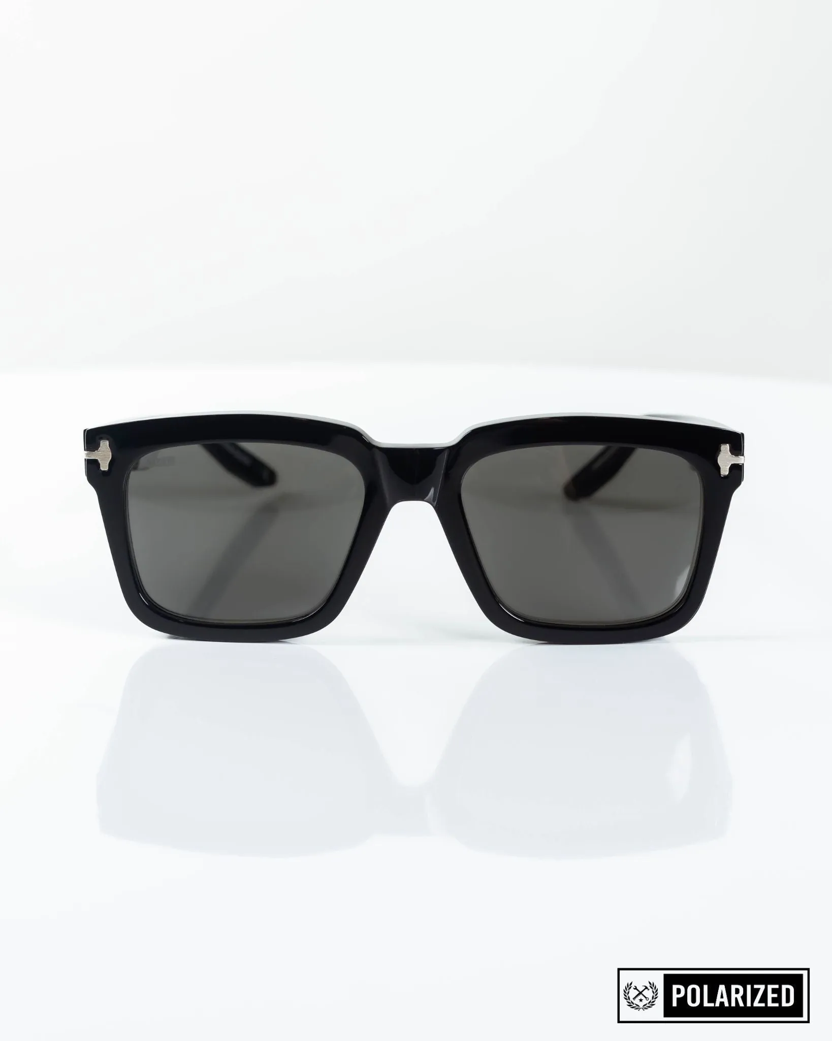 Eldo Sunglasses - Polished Black & Gray Polarized