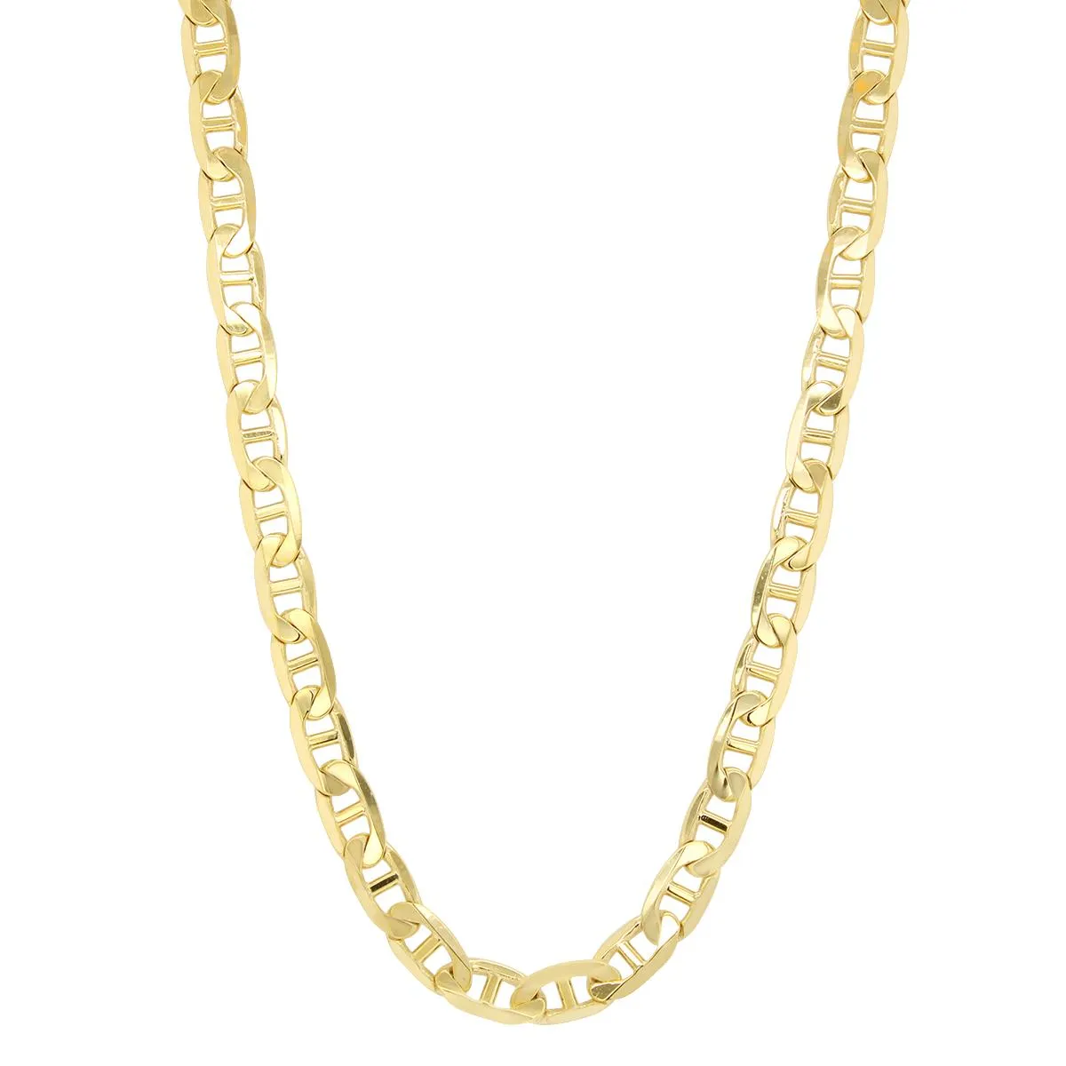 GENTS YELLOW GOLD MARINER CHAIN, 4.4MM