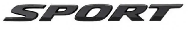 Genuine Honda Sport "Gloss Black" Emblem