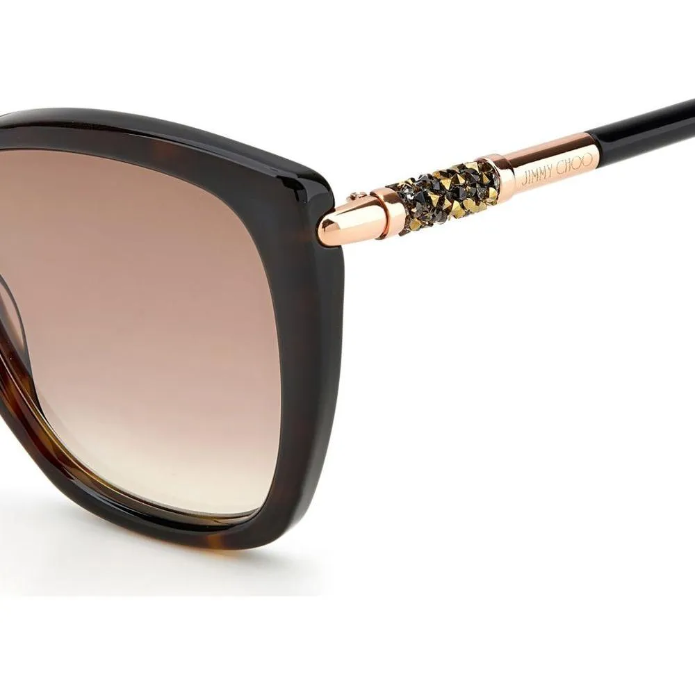 Jimmy Choo Brown Plastic Sunglasses