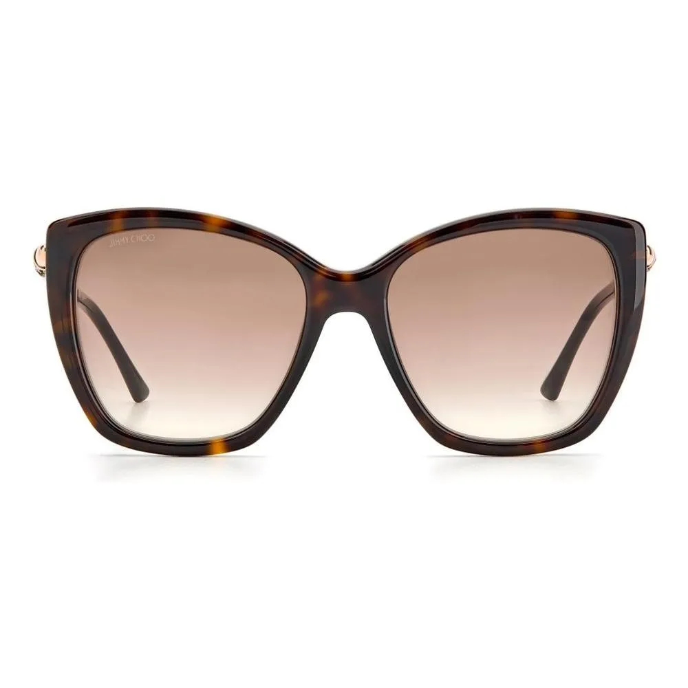 Jimmy Choo Brown Plastic Sunglasses