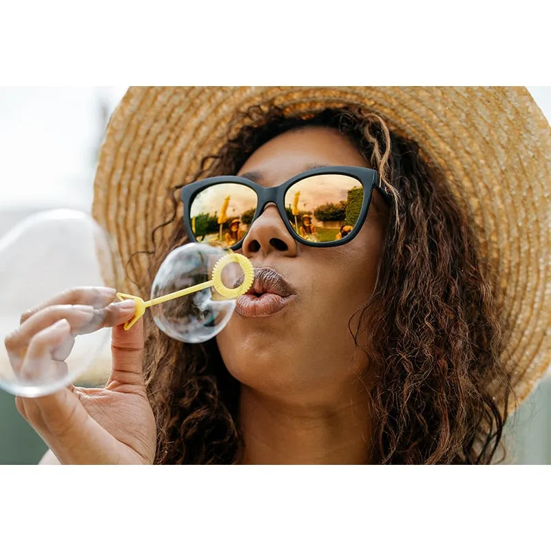 Knockaround Deja Views Sunglasses - Matte Black / Rose Gold