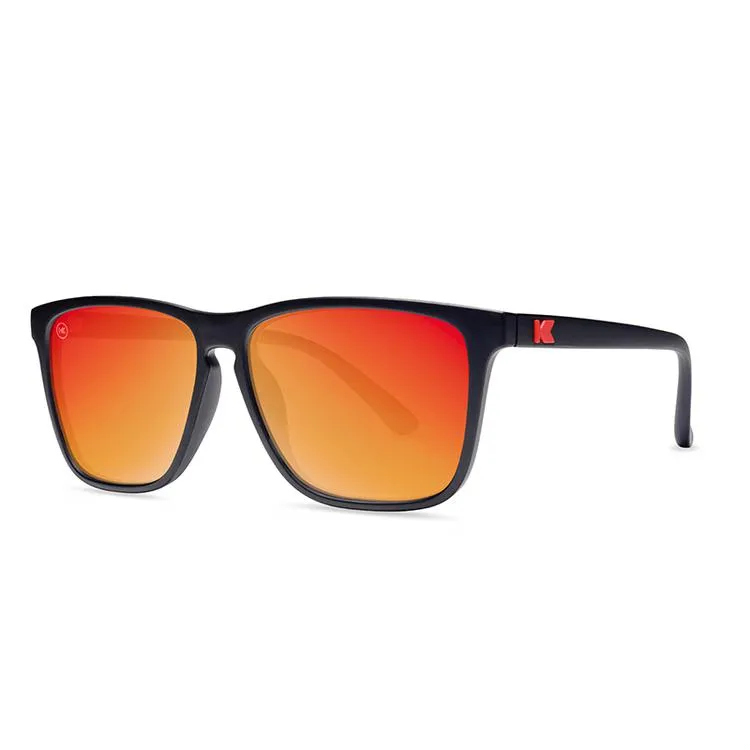Knockaround Fast Lanes Sunglasses - Black / Red Sunset