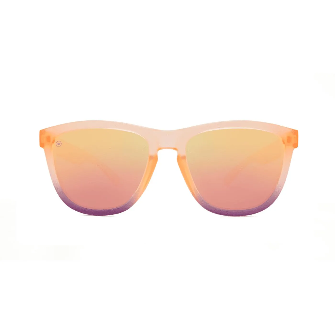 Knockaround Premiums Sunglasses - Frosted Rose Quartz Face / Rose