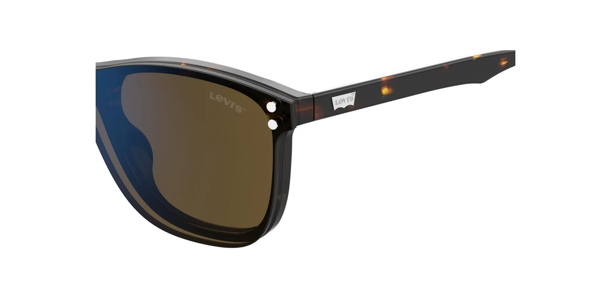 Levi's Men's 53mm Blue Horn Sunglasses LV5013CS-038I-53