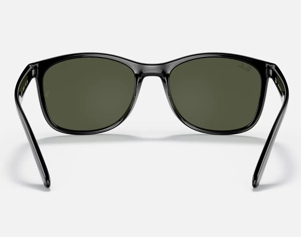 Mens Ray Ban Sunglasses Rb4374 Polished Black/ Green Sunnies - Xl