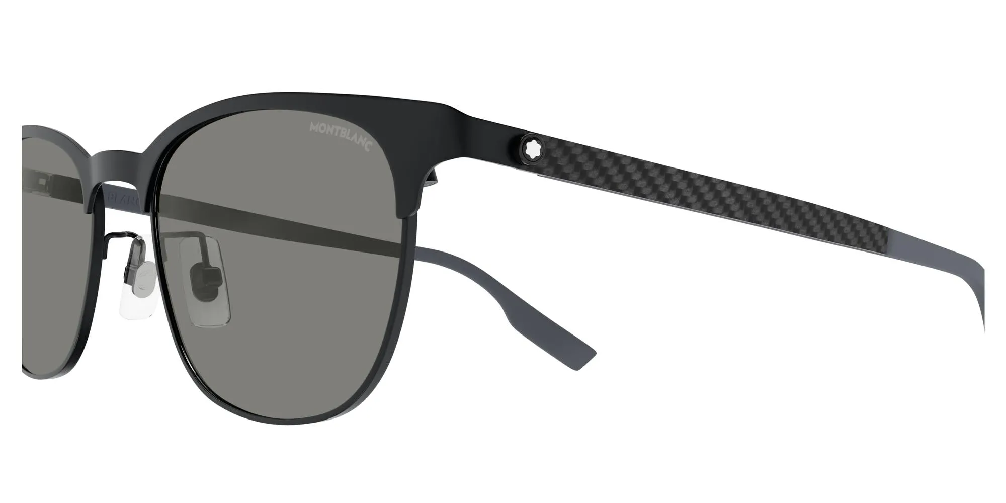Montblanc Men's 53mm Black and Green Sunglasses MB0183S-004-53