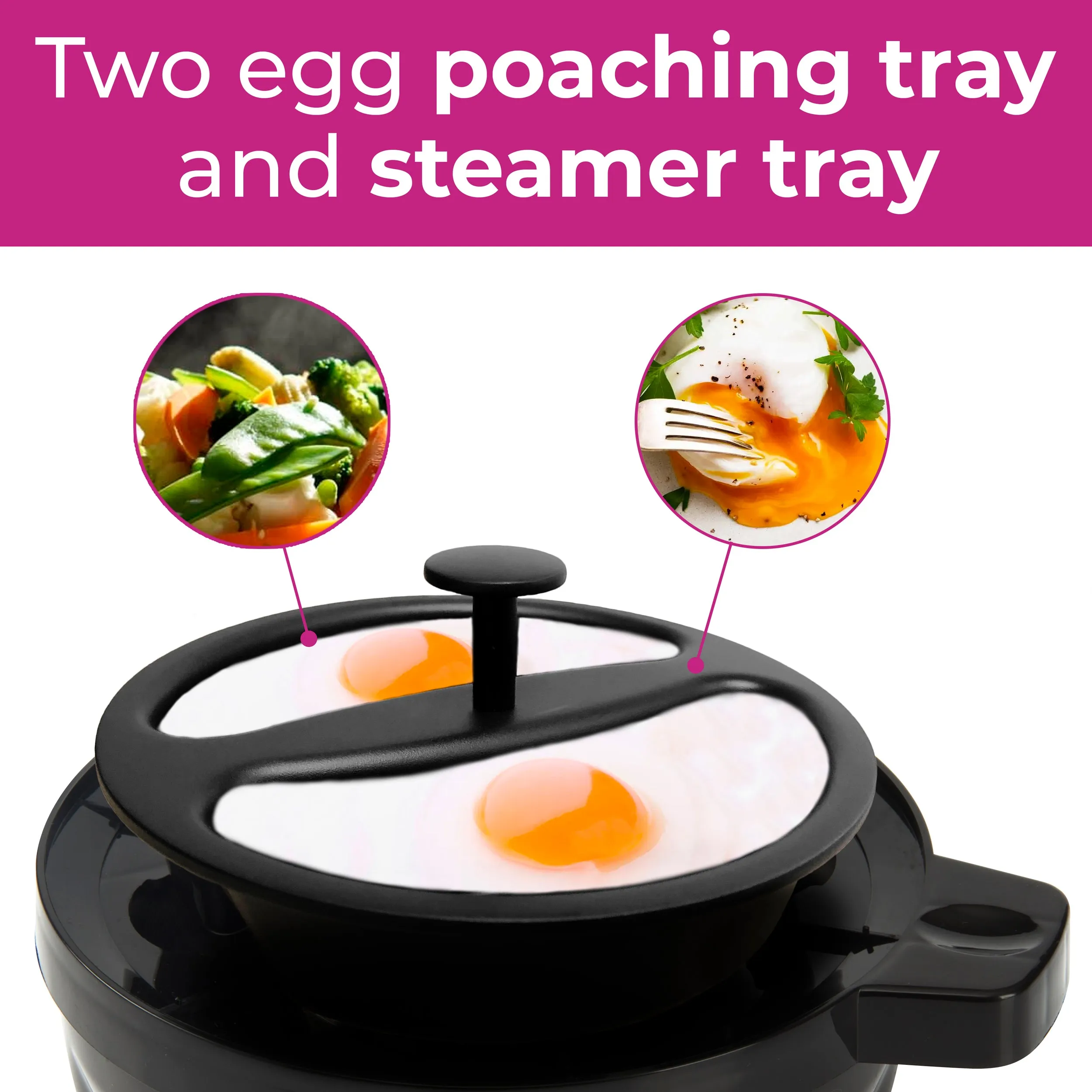 Neo Copper Electric Egg Boiler Poacher and Steamer
