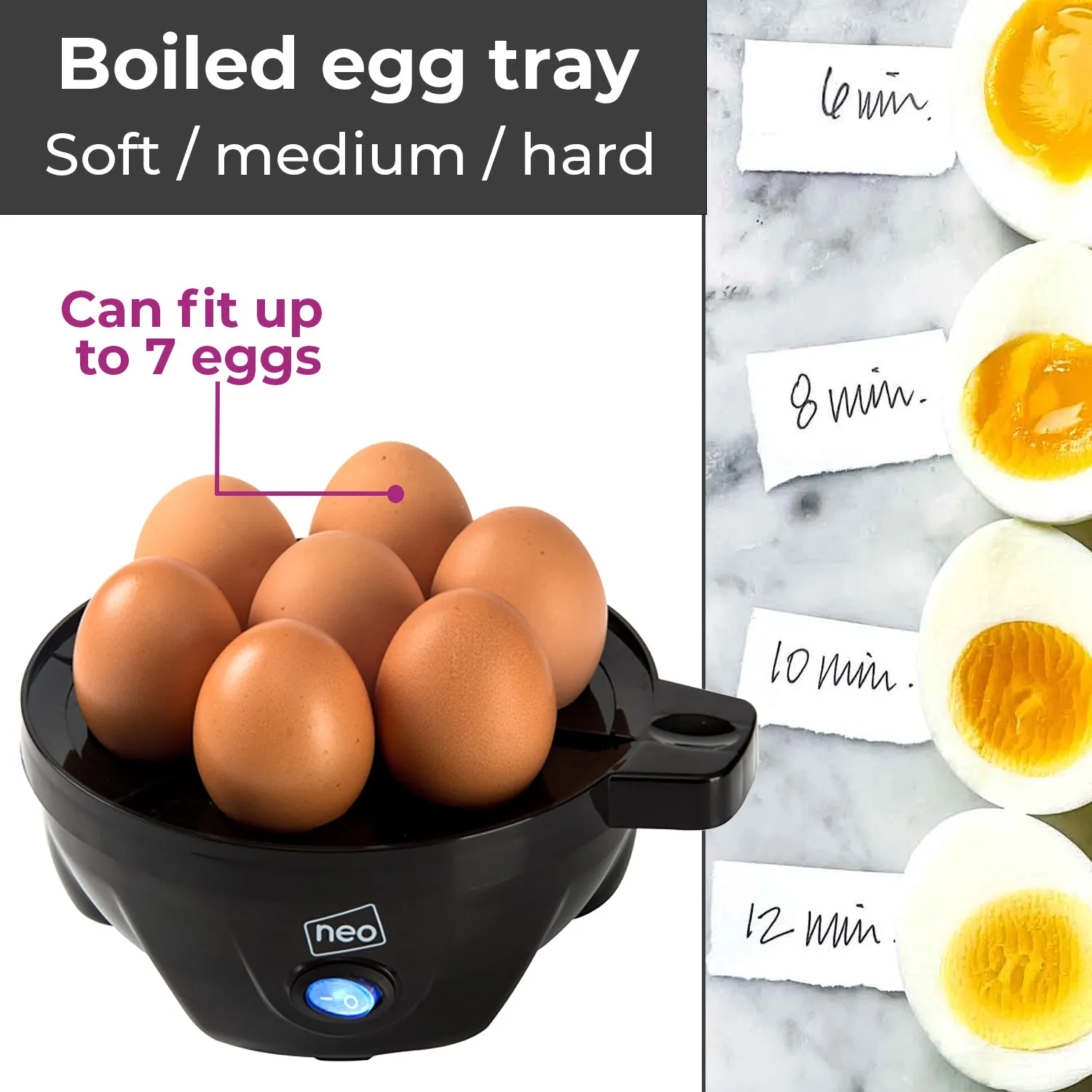 Neo Copper Electric Egg Boiler Poacher and Steamer