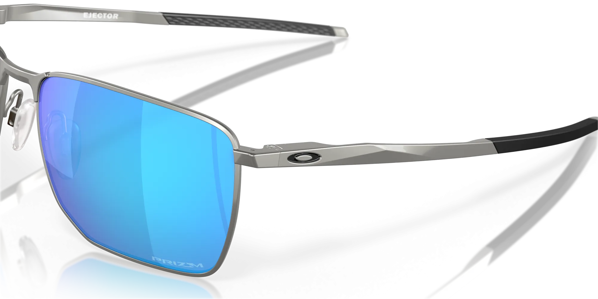 Oakley Ejector Color: Prizm Sapphire Lenses, Satin Chrome Frame