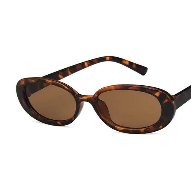 Oval Sunglasses Women Retro Sunglasses Cat Eye Sunglasses