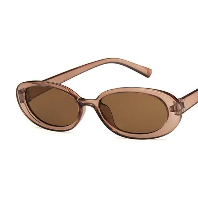 Oval Sunglasses Women Retro Sunglasses Cat Eye Sunglasses