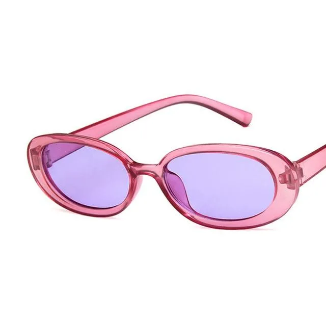Oval Sunglasses Women Retro Sunglasses Cat Eye Sunglasses