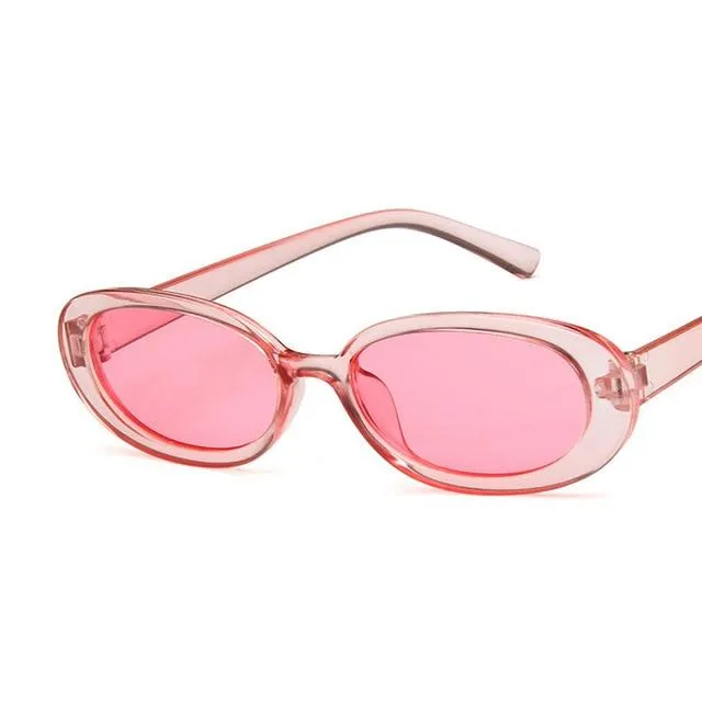 Oval Sunglasses Women Retro Sunglasses Cat Eye Sunglasses