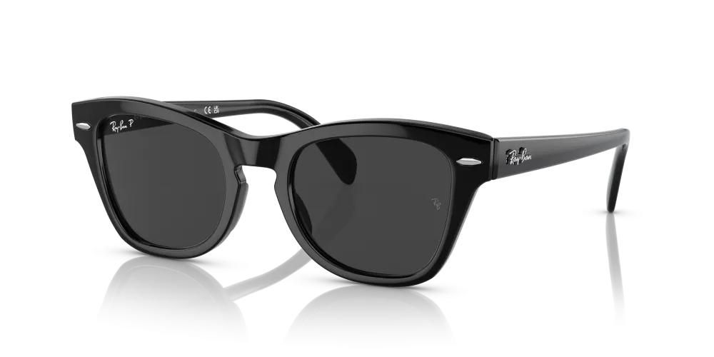 Ray-Ban 707 Polarized Sunglasses - Black/Polar Black