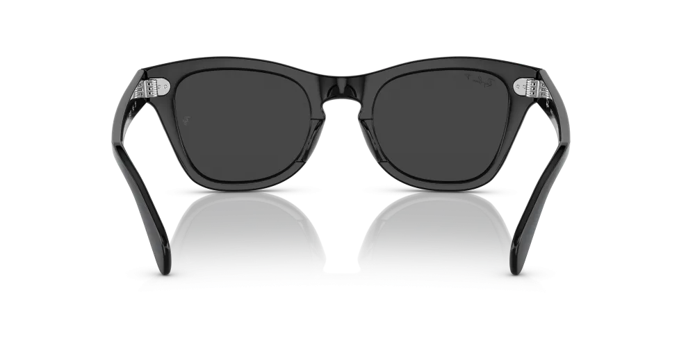 Ray-Ban 707 Polarized Sunglasses - Black/Polar Black