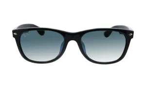 Ray Ban Black Sunglasses with Green Gradient Lenses-RB_2132F_901/3A_55mm