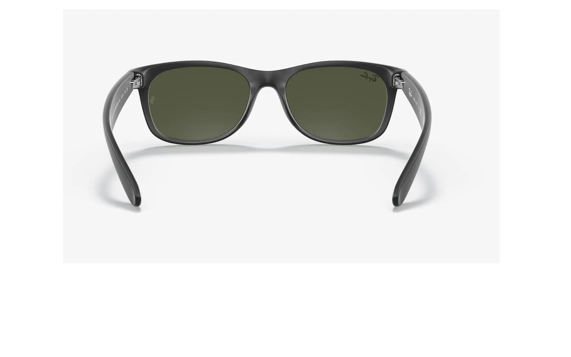 Ray-Ban New Wayfarer Classic Matte Black / Green 58 mm Sunglasses RB2132 622 58