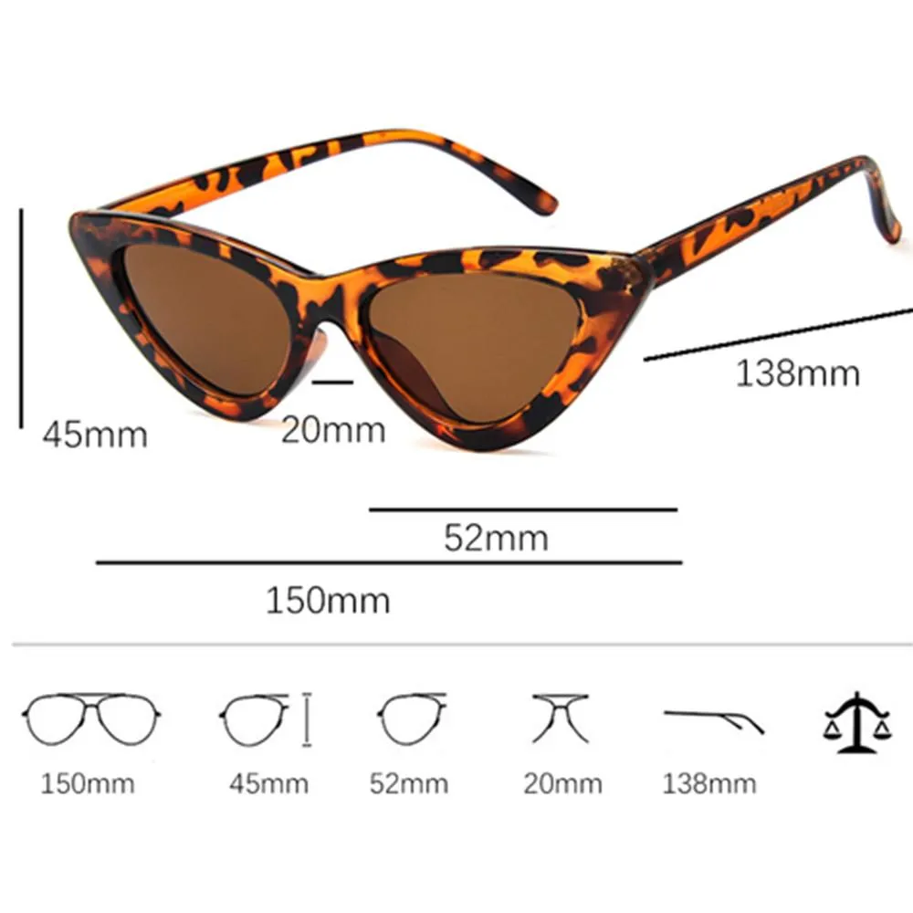 Retro Triangular Cat Sunglasses