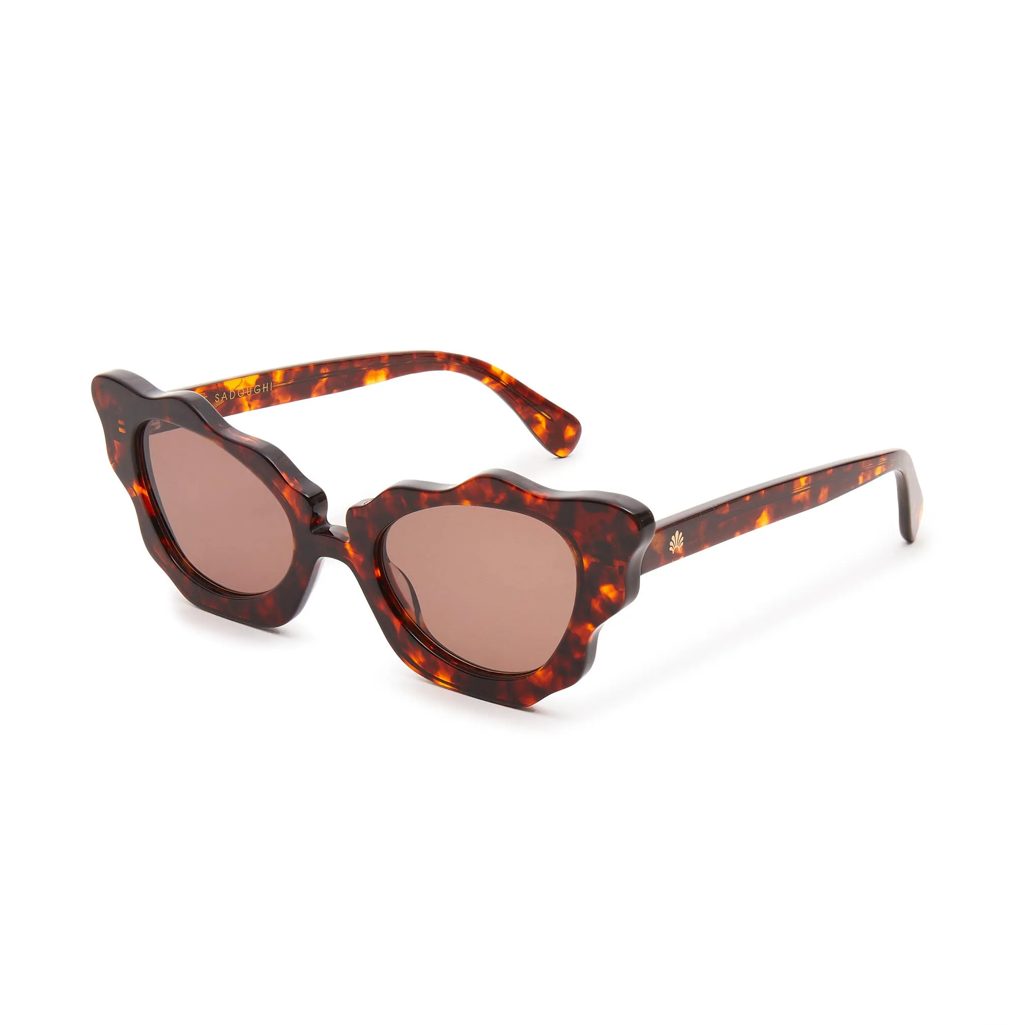 TORTOISE BEVERLY HILLS CAT-EYE SUNGLASSES