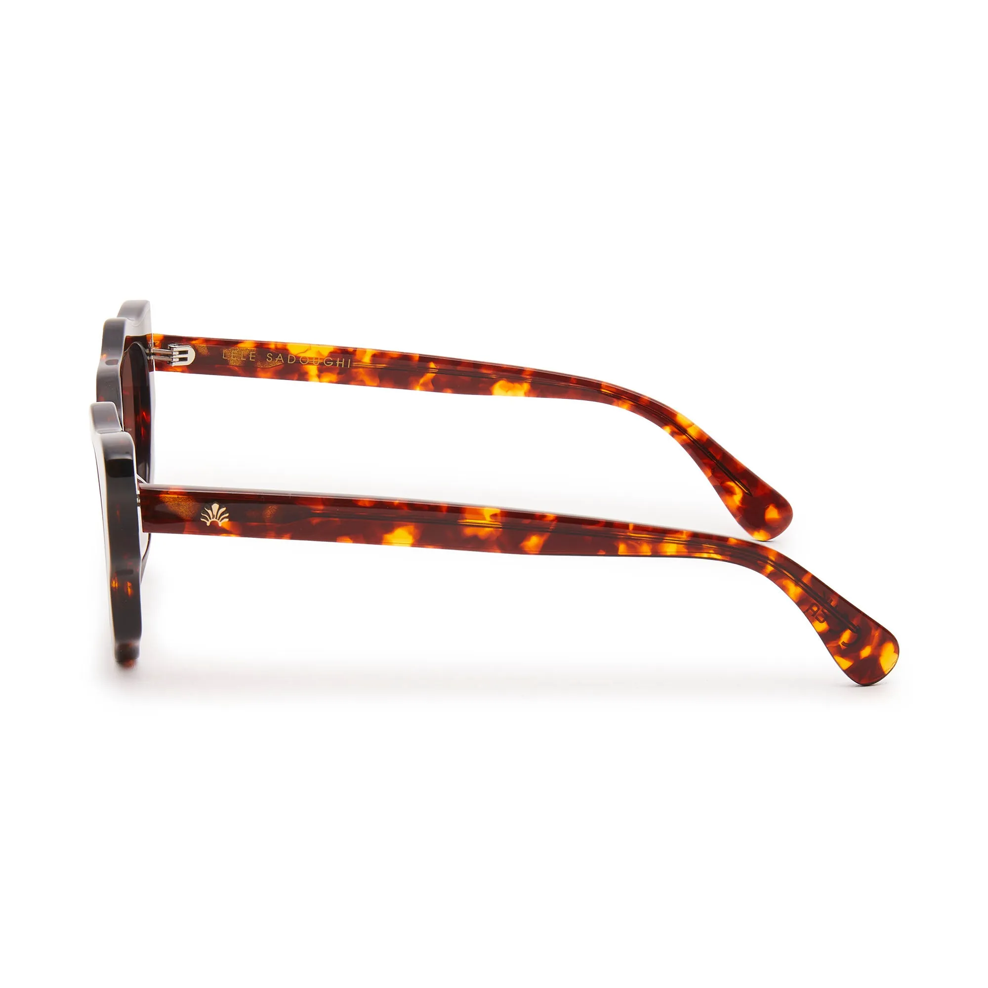 TORTOISE BEVERLY HILLS CAT-EYE SUNGLASSES